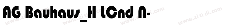 AG Bauhaus_H LCnd N字体转换